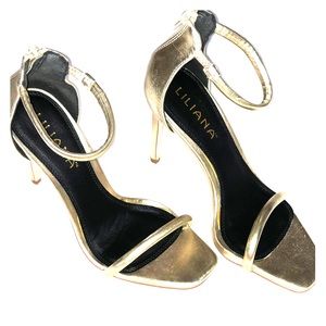 Women’s Gold Sandals Heels